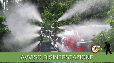 Avviso disinfestazione alati e striscianti - Mercoled&igrave; 24 Luglio 2024